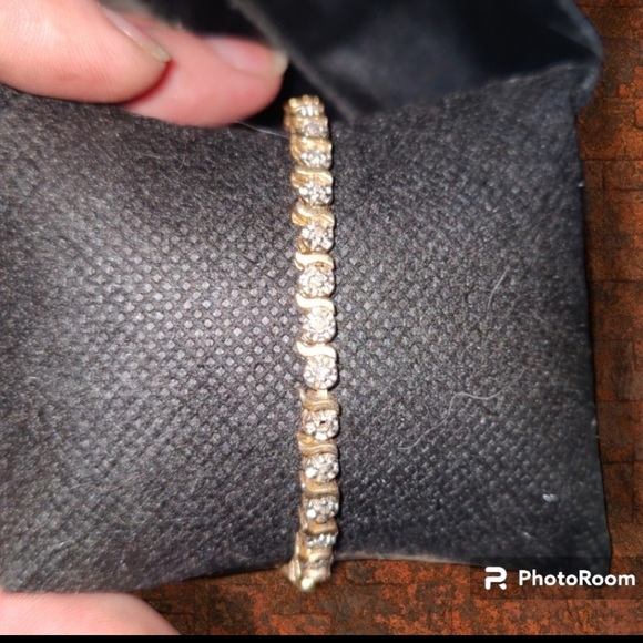 Stunning 14k 4.26ct tw Natural Diamond 6mm S-Link Tennis Bracelet 14k Gold - Picture 6 of 10